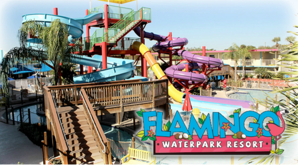 Flamingo Waterpark Resort, florida hotels, water parks, hotel water parks, lazy river, coco key resort, orlando hotels, cheap florida hotels